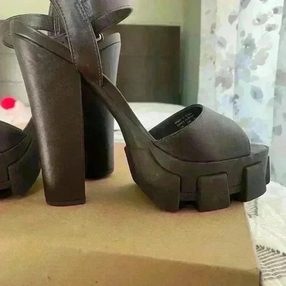 ALDO Brown Platform Sandals